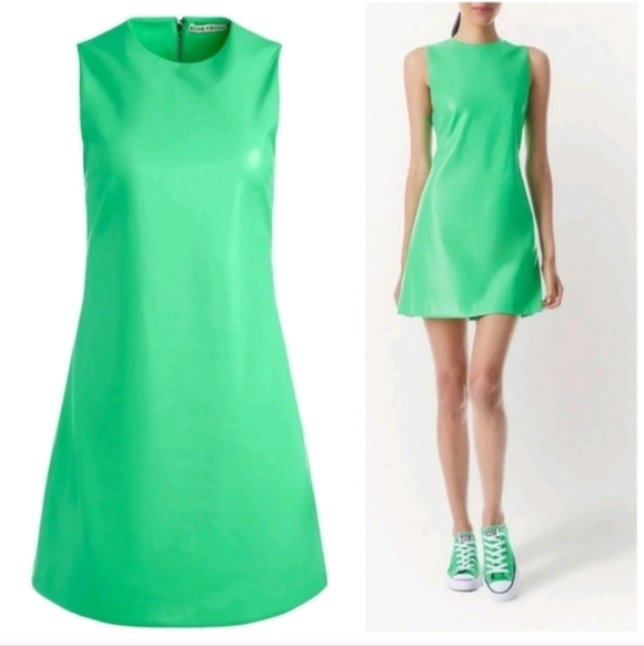 Alice + Olivia Dresses & Skirts - Alice+Olivia Coley faux-leather mini dress Size 0 $398